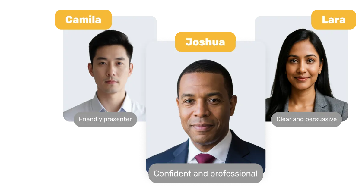 AI Avatar video creator helping you engage and connect with your audience in Visla